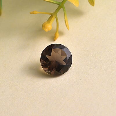 Brazilian Smoky Quartz (Rnd 11 mm) 4.01 ctw Loose Gemstone
