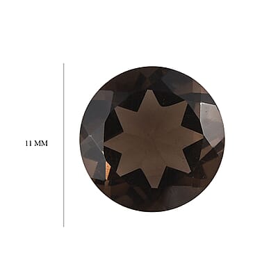 Brazilian Smoky Quartz (Rnd 11 mm) 4.01 ctw Loose Gemstone