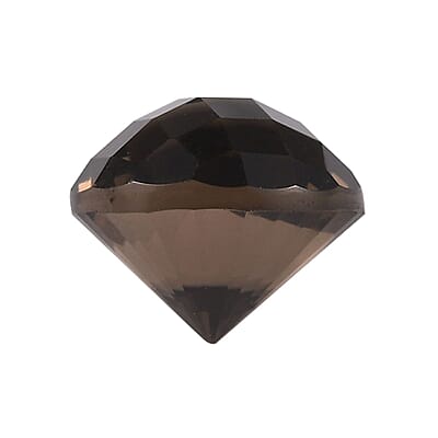 Brazilian Smoky Quartz Set of 2 (Rnd 12 mm) 12.90 ctw Loose Gemstone