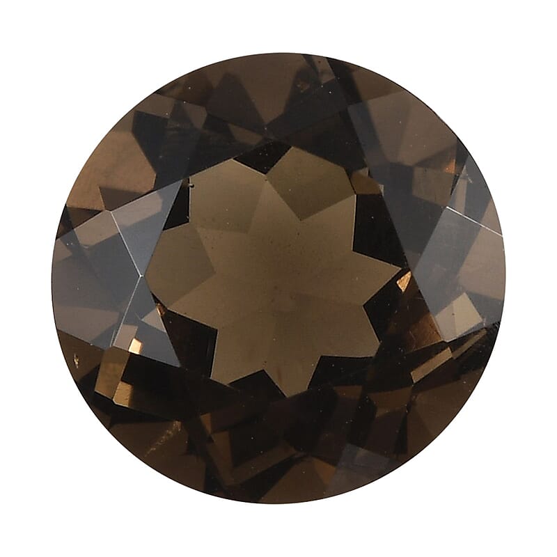 Brazilian Smoky Quartz (Rnd 12 mm) 5.02 ctw Loose Gemstone