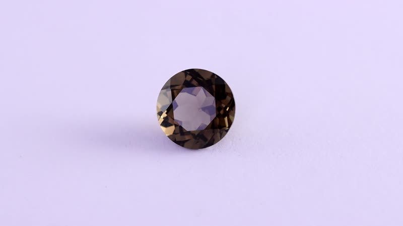 Brazilian Smoky Quartz (Rnd 12 mm) 5.02 ctw Loose Gemstone