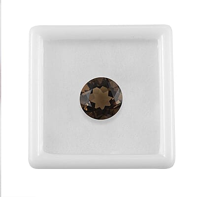 Brazilian Smoky Quartz (Rnd 12 mm) 5.02 ctw Loose Gemstone