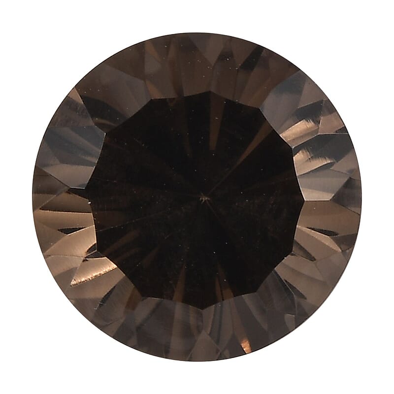 AA Brazilian Smoky Quartz (Rnd 12 mm) 5.69 ctw Loose Gemstone