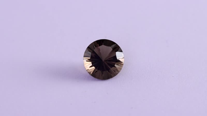 AA Brazilian Smoky Quartz (Rnd 12 mm) 5.69 ctw Loose Gemstone