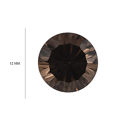 AA Brazilian Smoky Quartz (Rnd 12 mm) 5.69 ctw Loose Gemstone