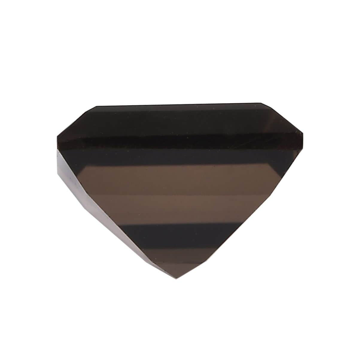 AA Brazilian Smoky Quartz Set of 2 (Sqr 10 mm) 7.64 ctw Loose Gemstone image number 2