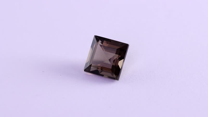 Brazilian Smoky Quartz (Sqr 11 mm) 5.31 ctw Loose Gemstone