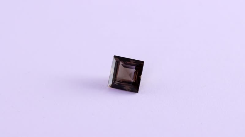 AA Brazilian Smoky Quartz (Sqr 8 mm) 2.29 ctw Loose Gemstone