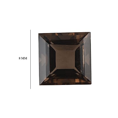 AA Brazilian Smoky Quartz (Sqr 8 mm) 2.29 ctw Loose Gemstone