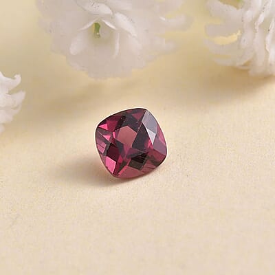 AA Tanzanian Wine Garnet (Cush 6x6 mm) 0.93 ctw Loose gemstone