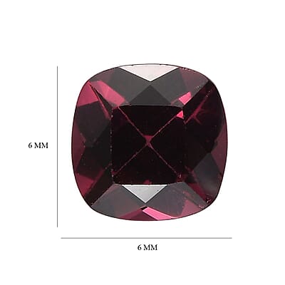 AA Tanzanian Wine Garnet (Cush 6x6 mm) 0.93 ctw Loose gemstone