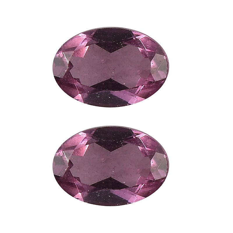 Tanzanian Wine Garnet Set of 2 (Ovl 6x4 mm) 1.01 ctw Loose gemstone