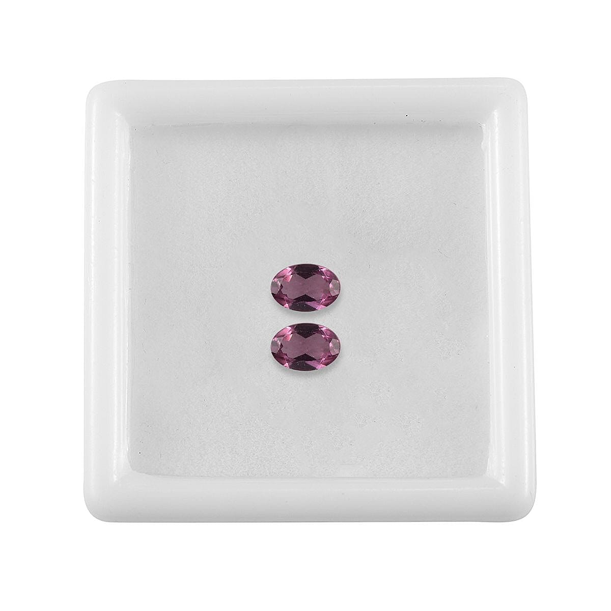 Tanzanian Wine Garnet Set of 2 (Ovl 6x4 mm) 1.01 ctw Loose gemstone