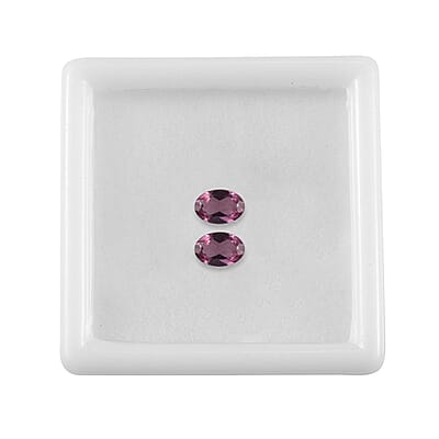 Tanzanian Wine Garnet Set of 2 (Ovl 6x4 mm) 1.01 ctw Loose gemstone