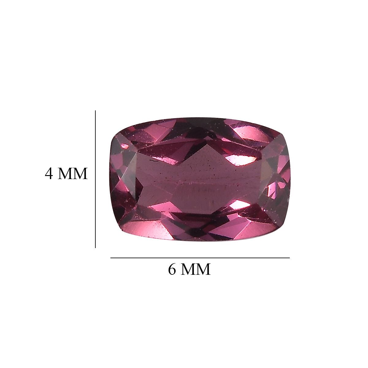 Tanzanian Wine Garnet Set of 2 (Cush 6x4 mm) 1.14 ctw Loose gemstone
