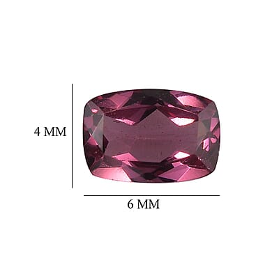 Tanzanian Wine Garnet Set of 2 (Cush 6x4 mm) 1.14 ctw Loose gemstone