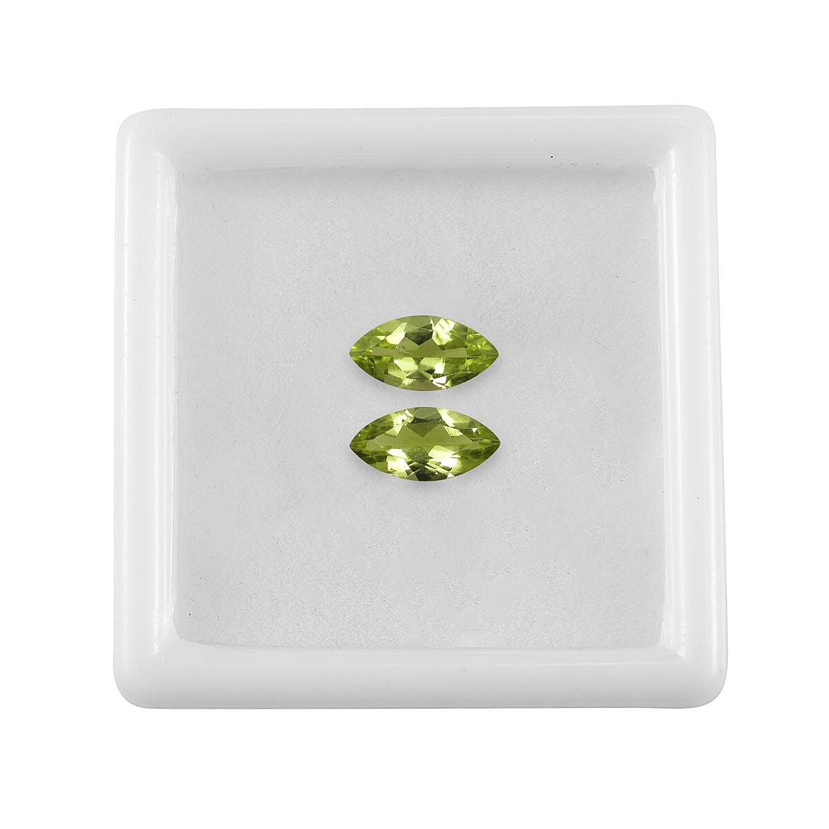 Peridot Set of 2 (Mrq 10x5 mm) 1.74 ctw Loose gemstone
