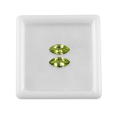 Peridot Set of 2 (Mrq 10x5 mm) 1.74 ctw Loose gemstone