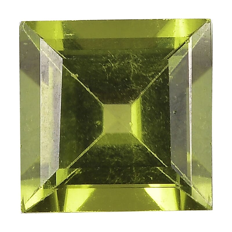 Peridot (Sqr 7 mm) 1.58 ctw Loose gemstone