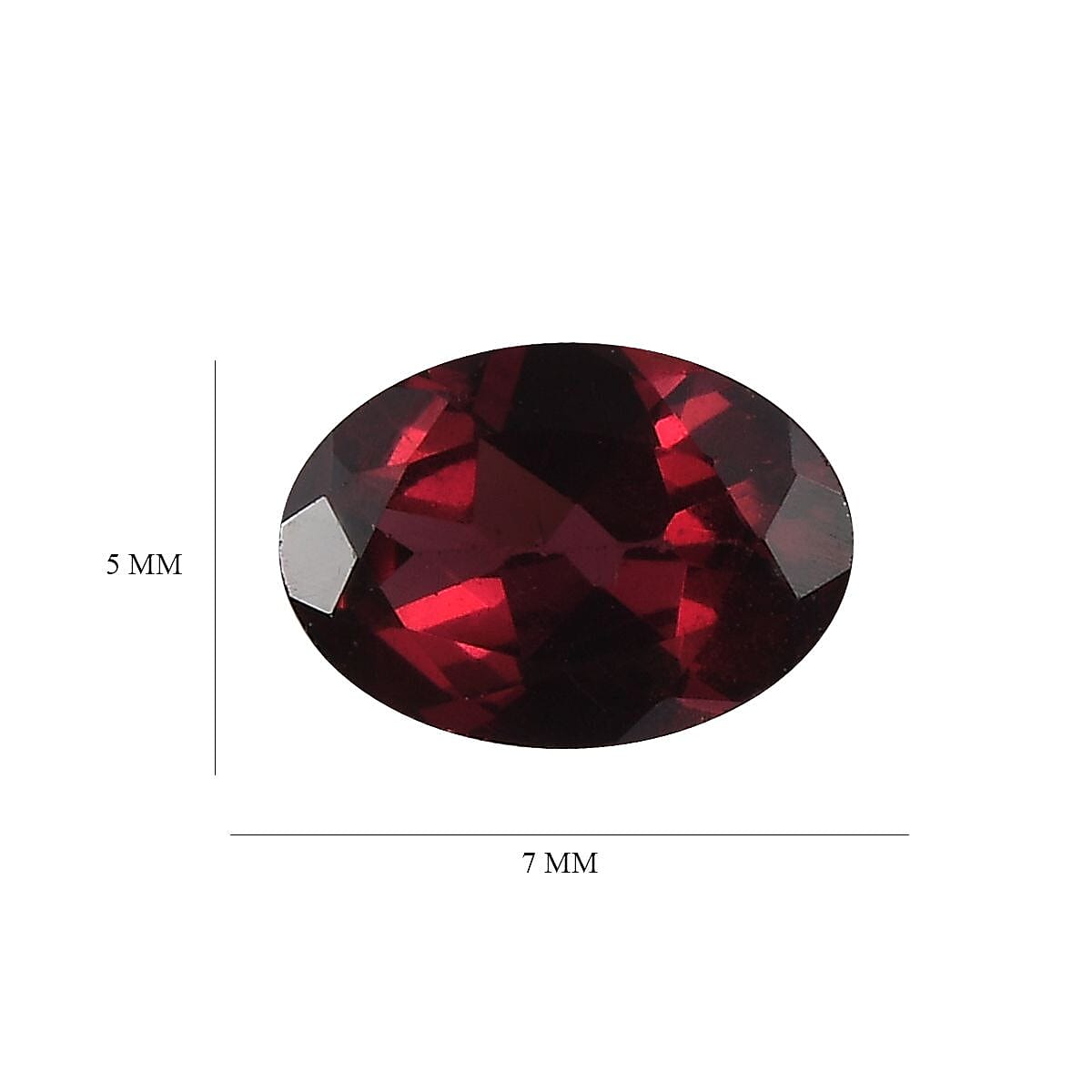 Orissa Rhodolite Garnet (Ovl 7x5 mm) 0.79 ctw Loose gemstone image number 4
