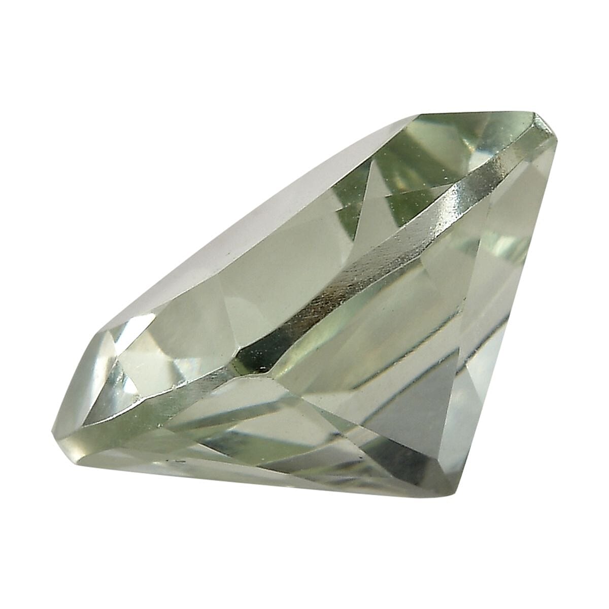 Montezuma Prasiolite (Cush 12x12 mm) 6.15 ctw Loose Gemstone