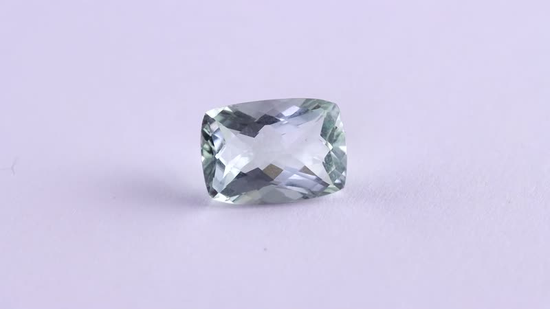 Montezuma Prasiolite (Cush 14x10 mm) 5.99 ctw Loose Gemstone