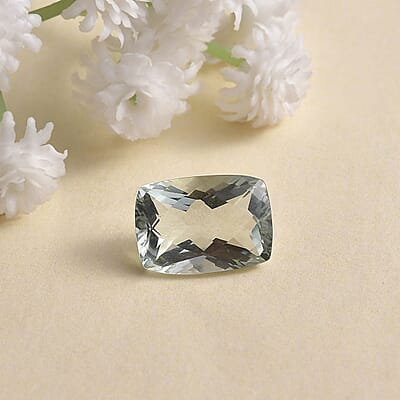 Montezuma Prasiolite (Cush 14x10 mm) 5.99 ctw Loose Gemstone