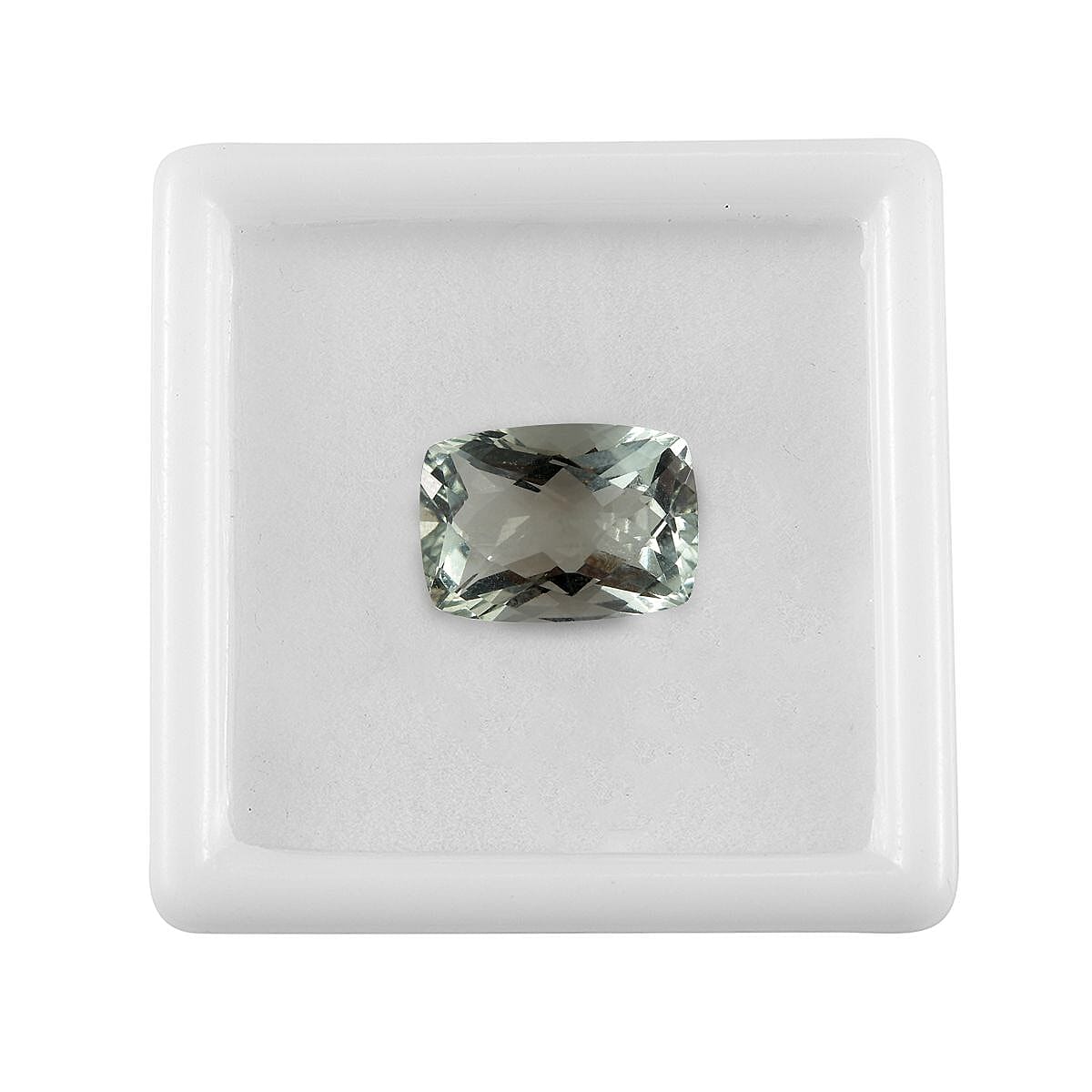 Montezuma Prasiolite (Cush 14x10 mm) 5.99 ctw Loose Gemstone image number 3