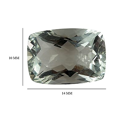Montezuma Prasiolite (Cush 14x10 mm) 5.99 ctw Loose Gemstone