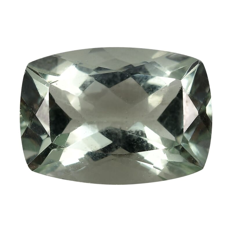 Montezuma Prasiolite (Cush 14x10 mm) 5.48 ctw Loose Gemstone