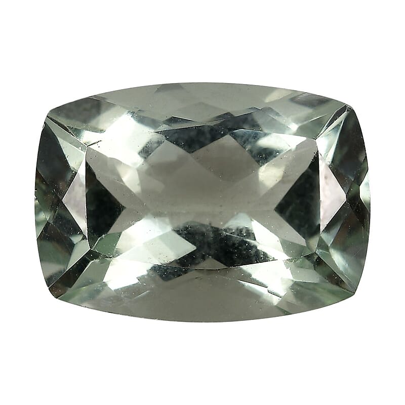 Montezuma Prasiolite (Cush 14x10 mm) 5.48 ctw Loose Gemstone
