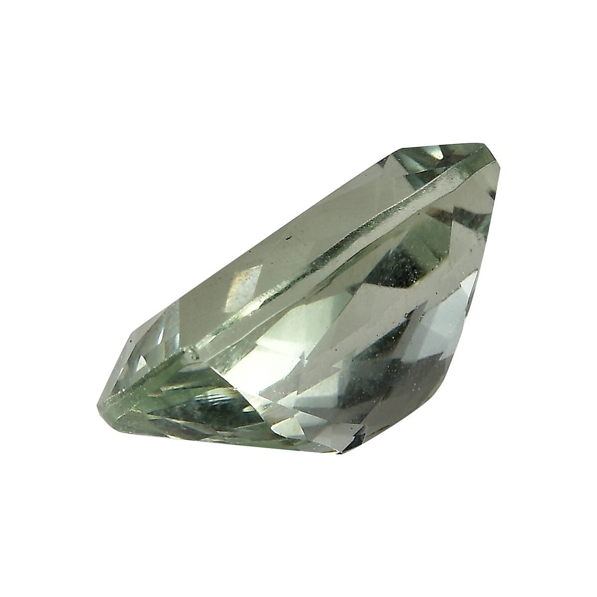 Montezuma Prasiolite (Cush 14x10 mm) 5.48 ctw Loose Gemstone image number 2