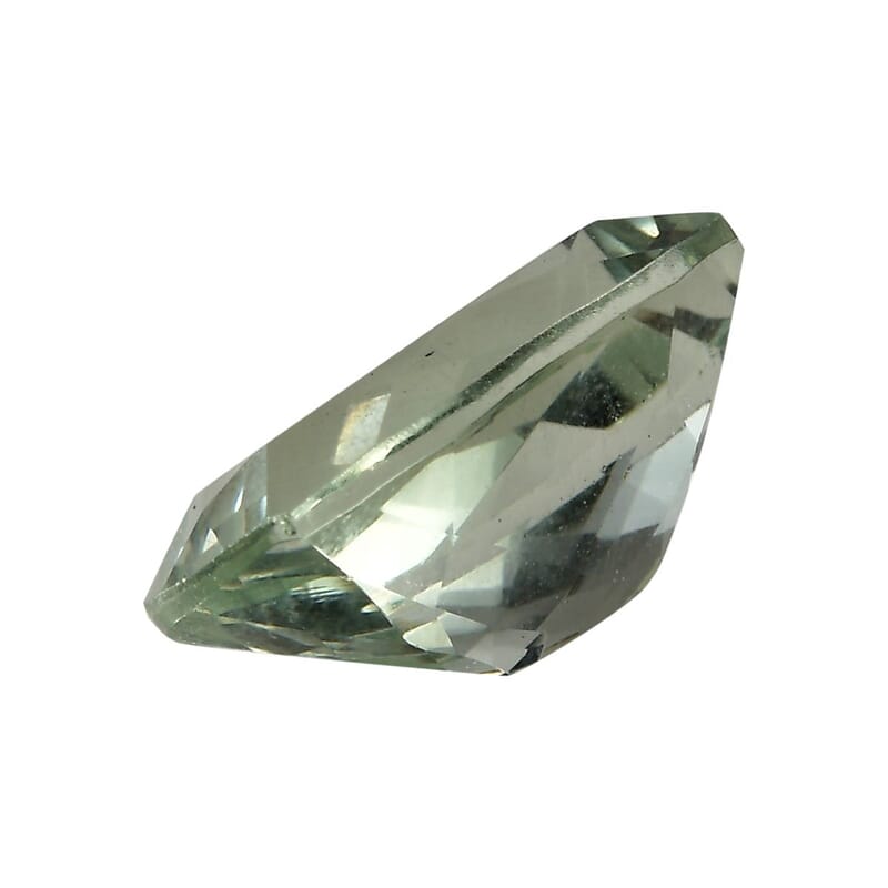 Montezuma Prasiolite (Cush 14x10 mm) 5.48 ctw Loose Gemstone