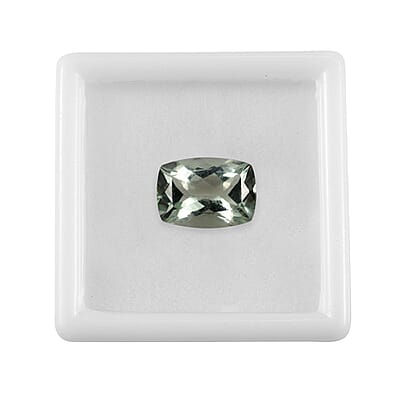 Montezuma Prasiolite (Cush 14x10 mm) 5.48 ctw Loose Gemstone
