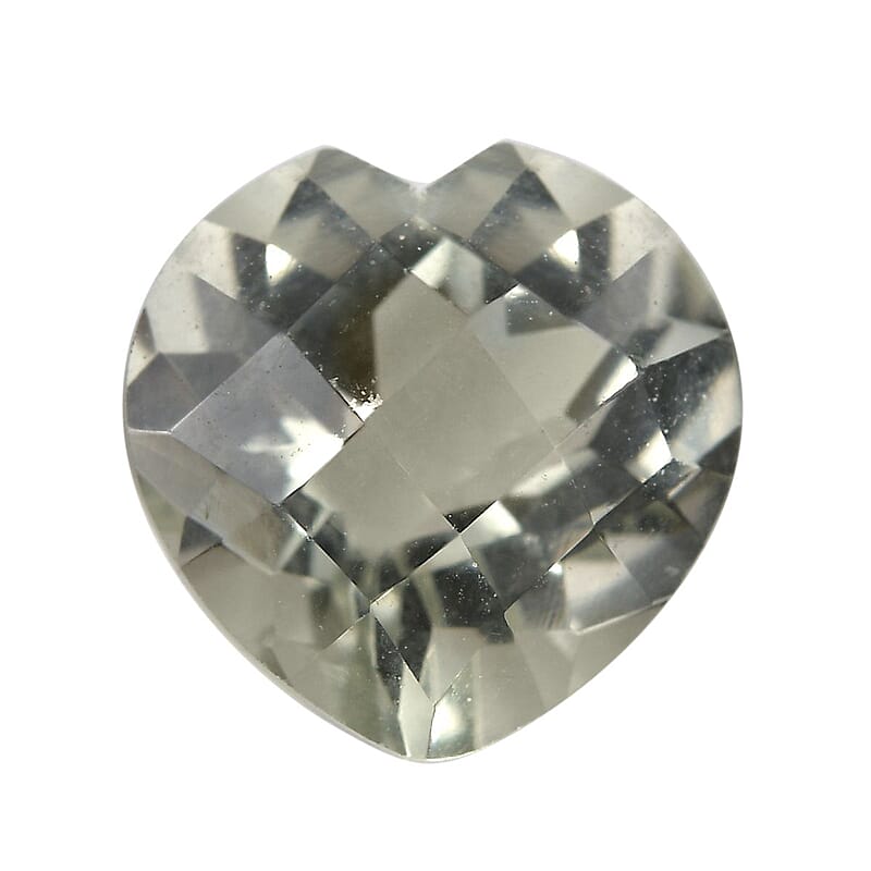 AA Montezuma Prasiolite (Hrt 10 mm) 3.05 ctw Loose Gemstone