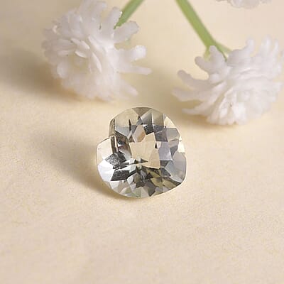 AA Montezuma Prasiolite (Hrt 10 mm) 3.05 ctw Loose Gemstone