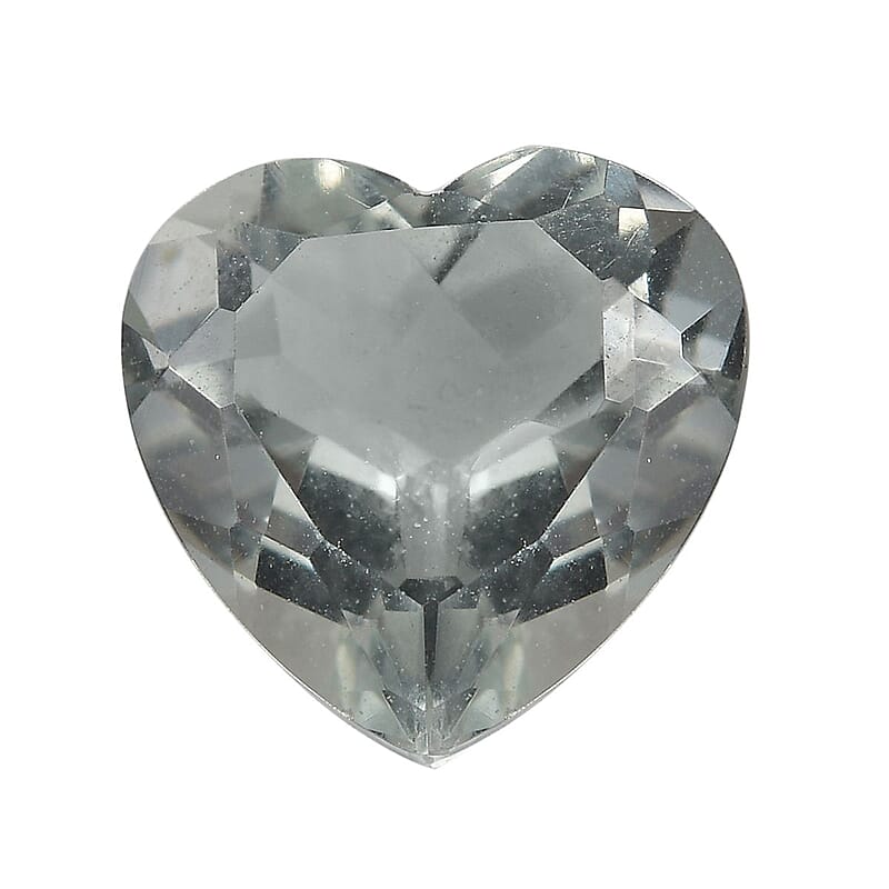 Montezuma Prasiolite (Hrt 8 mm) 1.52 ctw Loose Gemstone