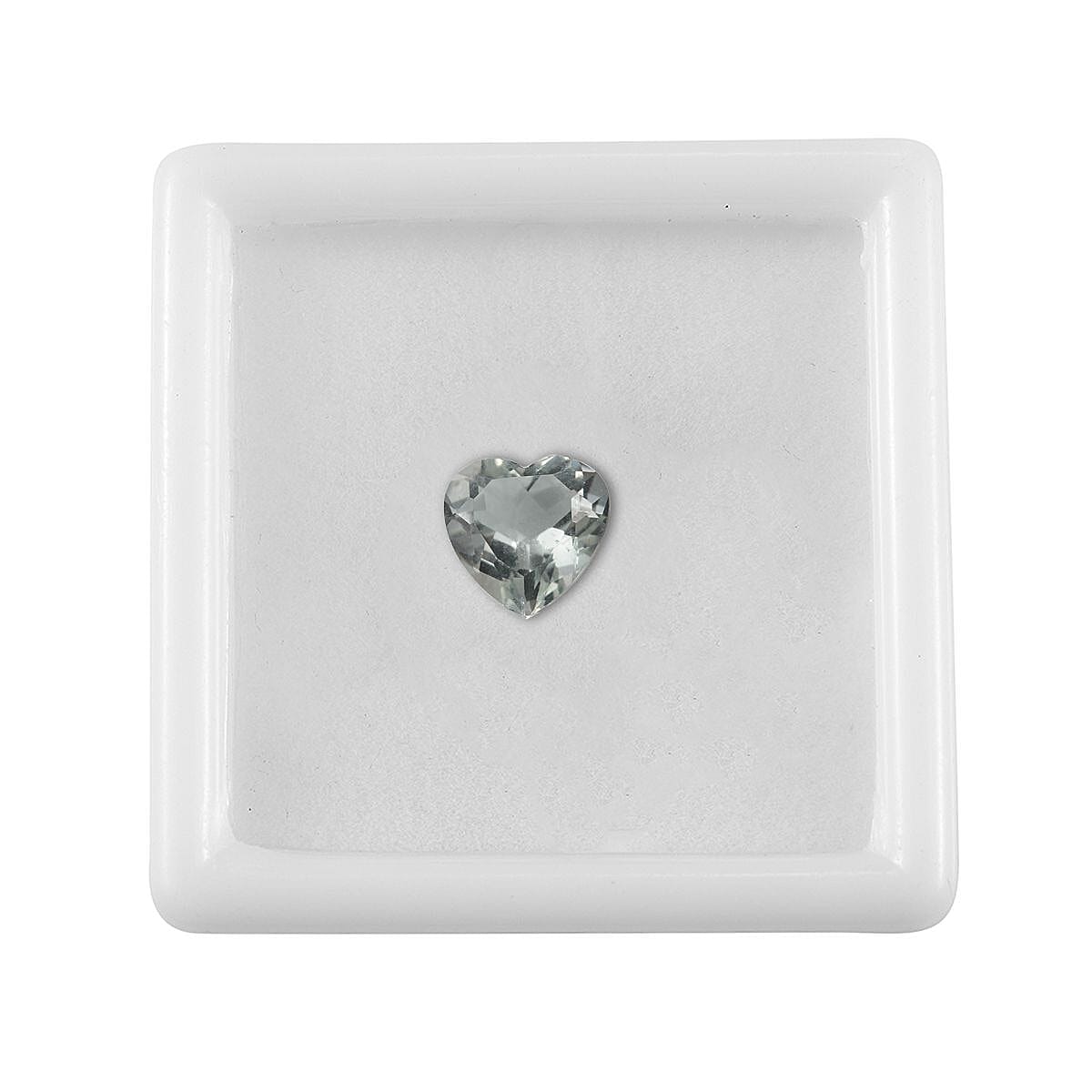 Montezuma Prasiolite (Hrt 8 mm) 1.52 ctw Loose Gemstone image number 3