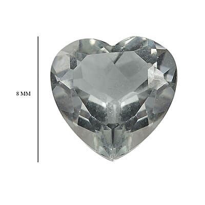 Montezuma Prasiolite (Hrt 8 mm) 1.52 ctw Loose Gemstone