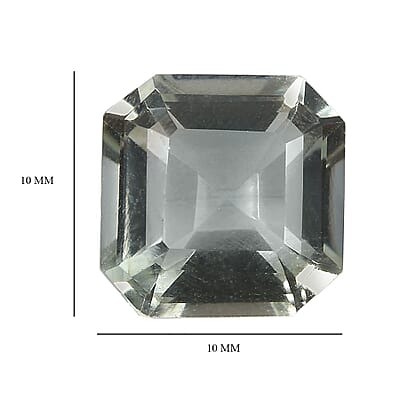 Asscher Cut Montezuma Prasiolite (Oct 10x10 mm) 4.15 ctw Loose Gemstone