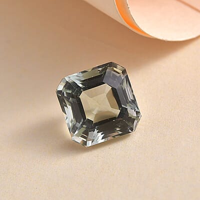 Asscher Cut AA Montezuma Prasiolite (Oct 10x10 mm) 4.52 ctw