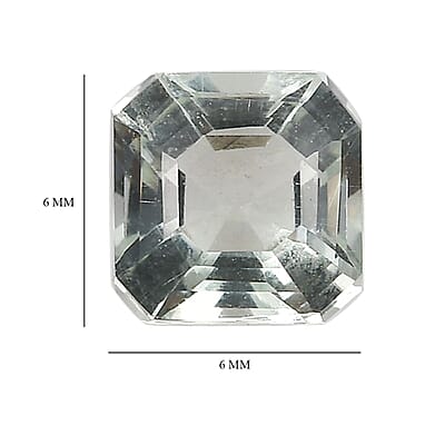 Asscher Cut Montezuma Prasiolite Set of 3 (Oct 6x6 mm) 3.00 ctw Loose Gemstone