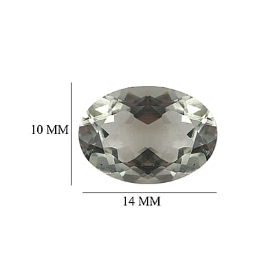 Montezuma Prasiolite (Ovl 14x10 mm) 5.00 ctw Loose Gemstone