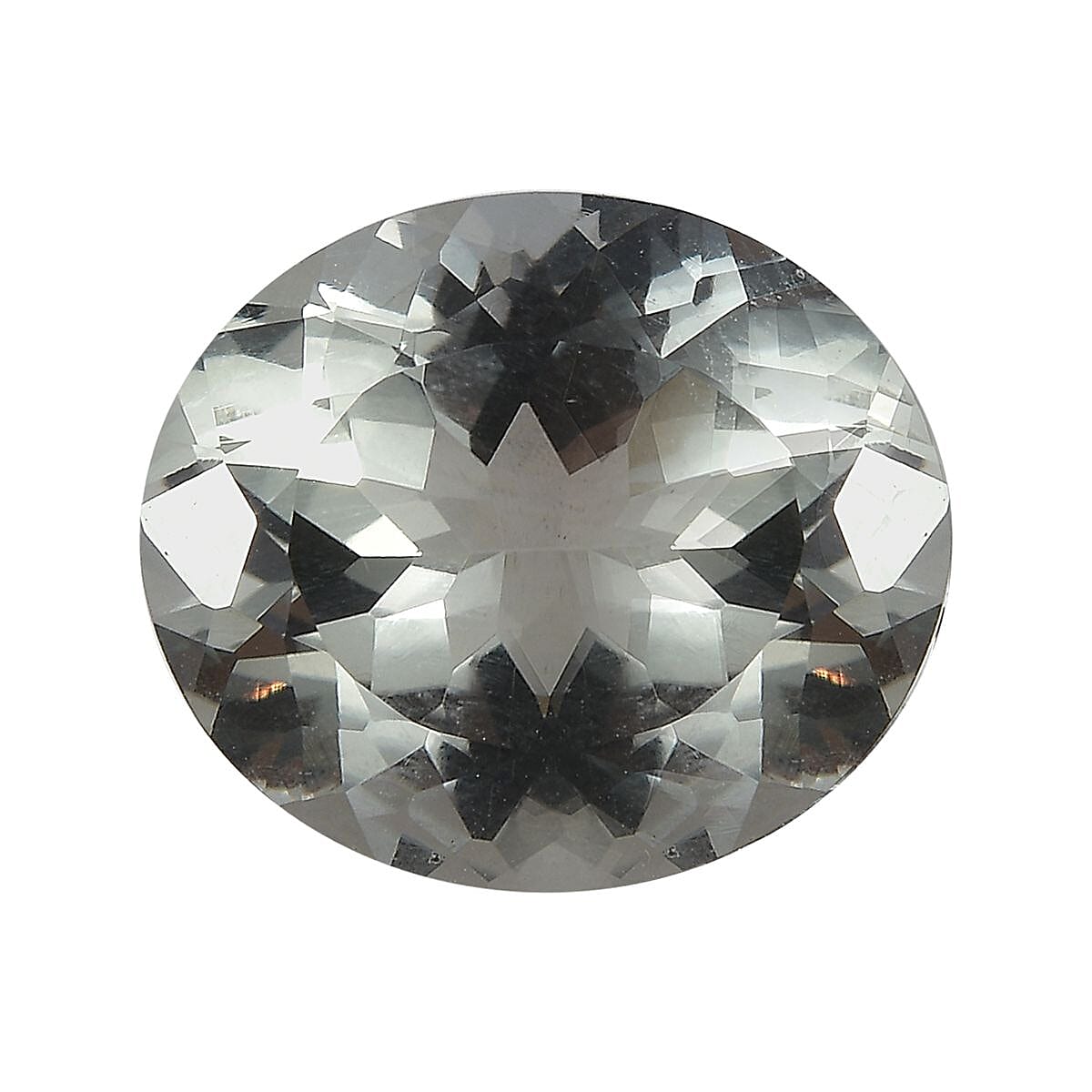 Montezuma Prasiolite (Ovl 14x12 mm) 6.16 ctw Loose Gemstone