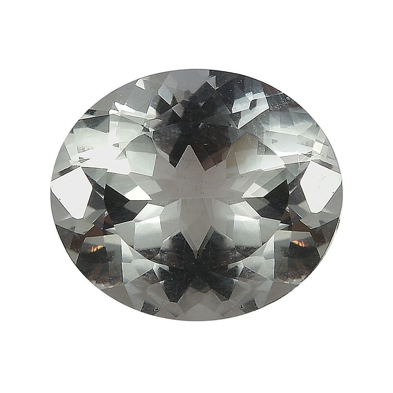 Montezuma Prasiolite (Ovl 14x12 mm) 6.16 ctw Loose Gemstone