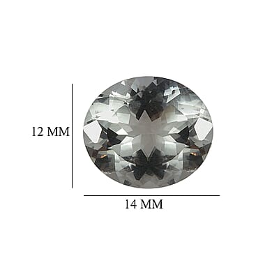 Montezuma Prasiolite (Ovl 14x12 mm) 6.16 ctw Loose Gemstone
