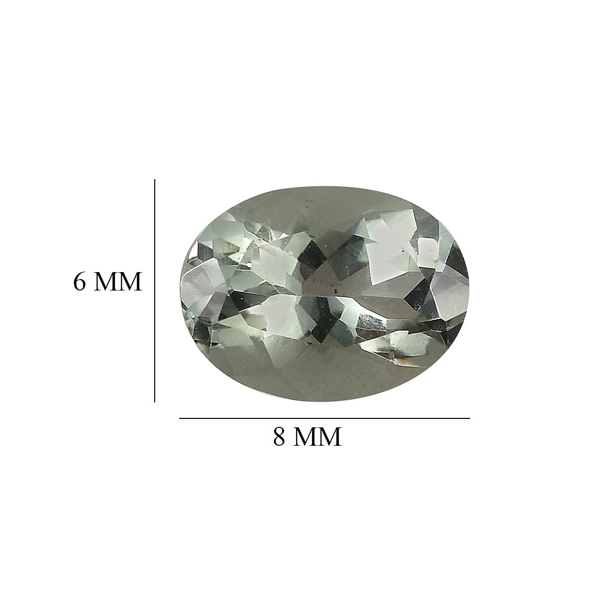 Montezuma Prasiolite Set of 2 (Ovl 8x6 mm) 1.95 ctw Loose Gemstone