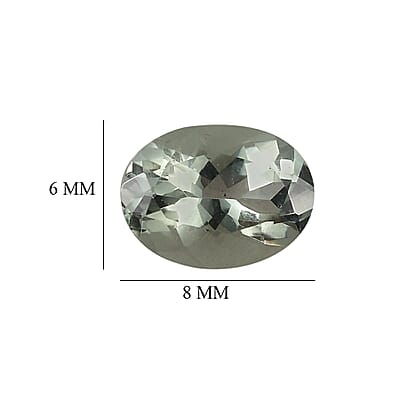 Montezuma Prasiolite Set of 2 (Ovl 8x6 mm) 1.95 ctw Loose Gemstone