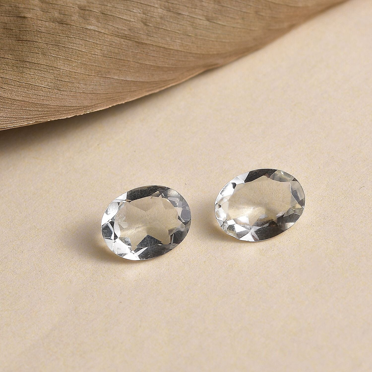 Montezuma Prasiolite Set of 2 (Ovl 9x7 mm) 2.94 ctw Loose Gemstone