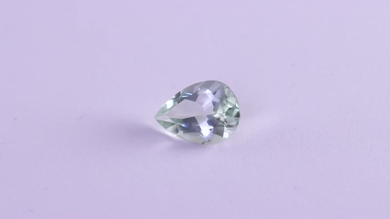 Montezuma Prasiolite (Pear 14x10 mm) 4.23 ctw Loose Gemstone